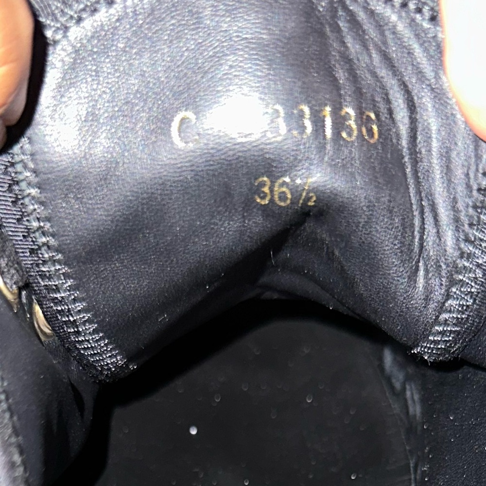 Authentic CHANEL Interlocking CC Logo Sneakers - Picture 9 of 10